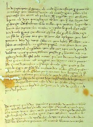 manuscrit medieval del Tirant lo Blanch